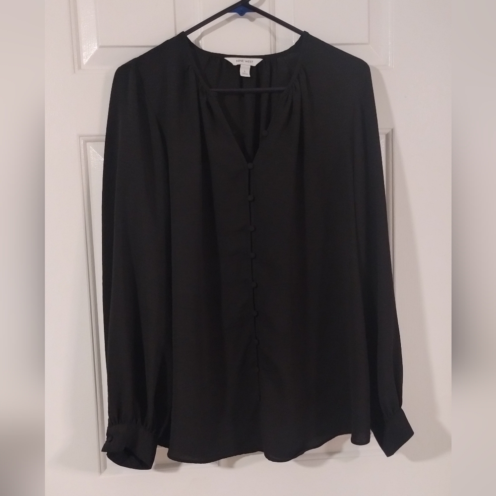 Nine West Elegant Black Blouse